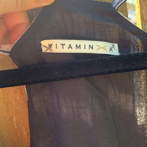 Vitamin A.  Black and white print maxi dress - Picture 4 of 14